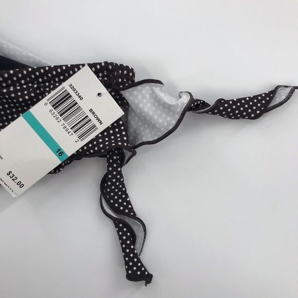 🆕 Baltex Polka Dot Bikini Bottoms Plus sz 16 NWT - Picture 4 of 5